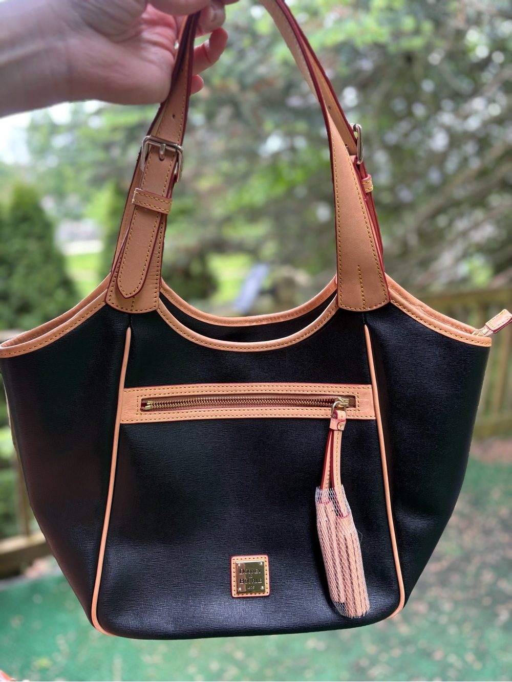 Dooney & Bourke Black Saffiano Maddie